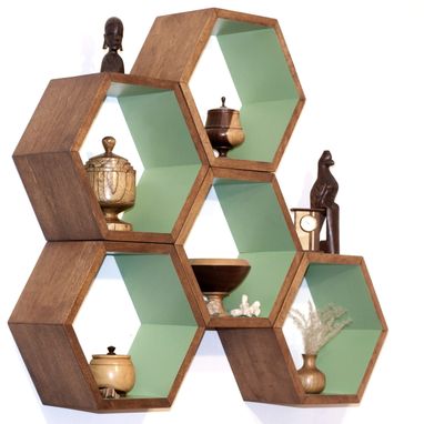 Custom Made Modern Shelving - Hexagon Arrangements