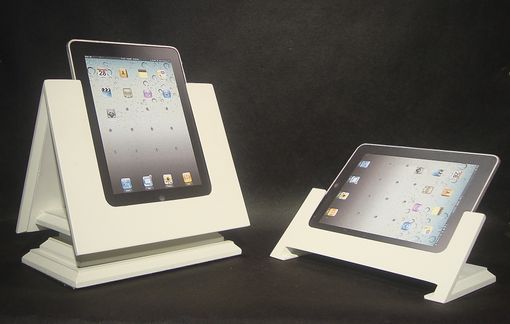 Custom Made The Tabitat Tablet Stand System For Ipad In Ivory Mdf