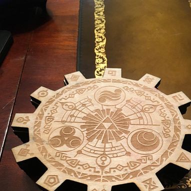 Custom Made Legend Of Zelda Gate Of Time Baltic Birch Wood Laser Cut Coasters Set Of Six