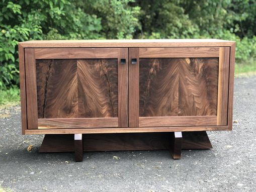 Custom Made Mid Century Modern Style Credenza With Hand Cut Dovetails