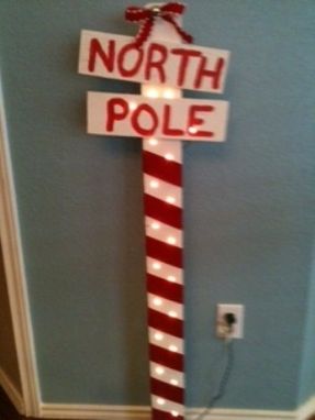 Custom Made North Pole Sign