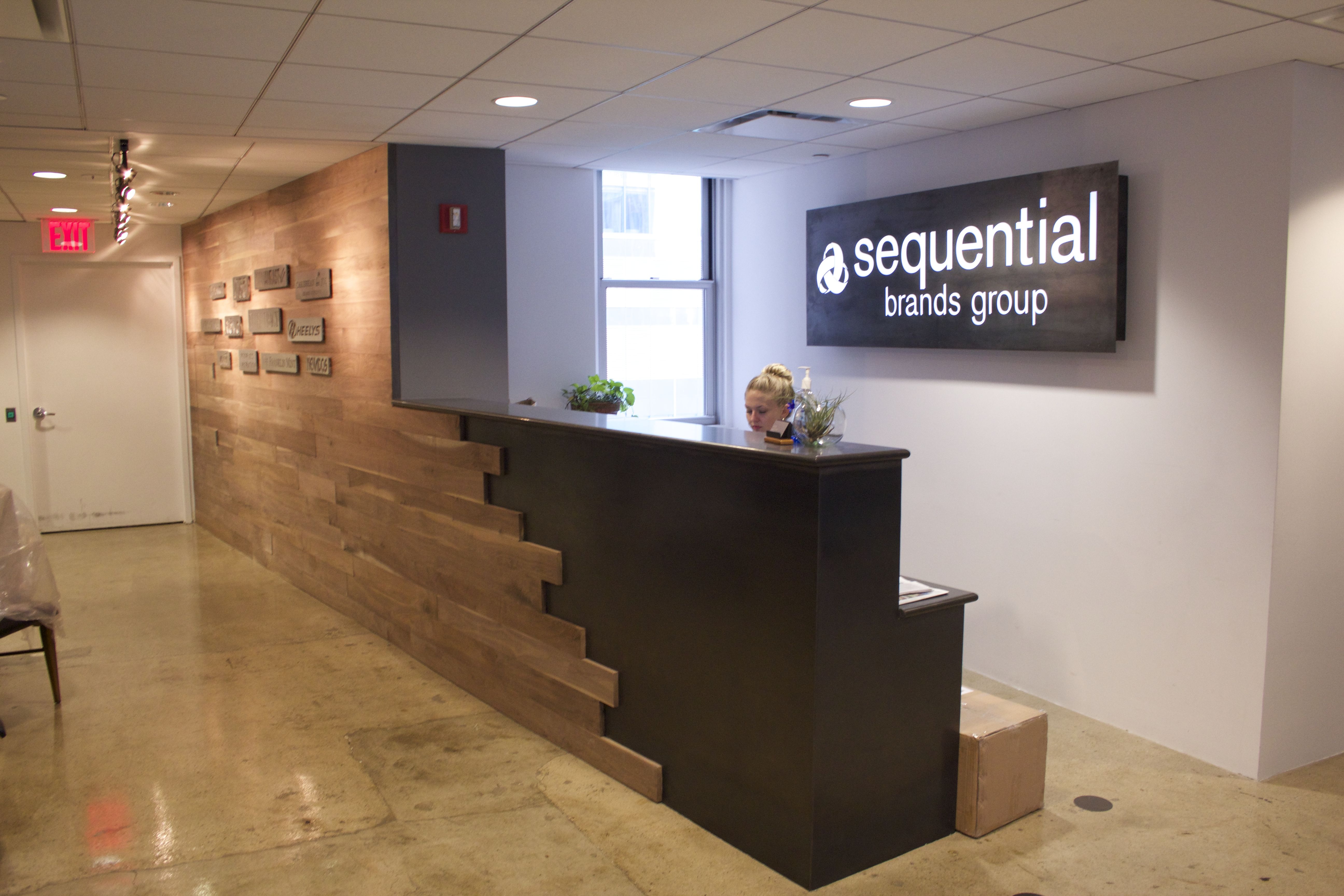Custom Made Solid Walnut And Steel Reception Desk by Withers and Grain