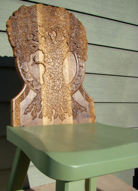 Custom Made Hand Carved Tree Chair