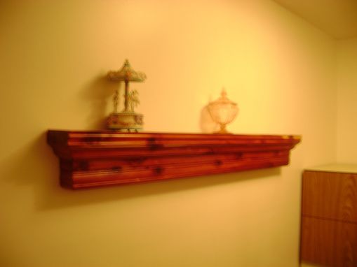 Custom Made Cedar Mantle Shelf