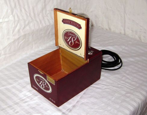 Custom Made Cigar Box Desk Lamp Cusano 18