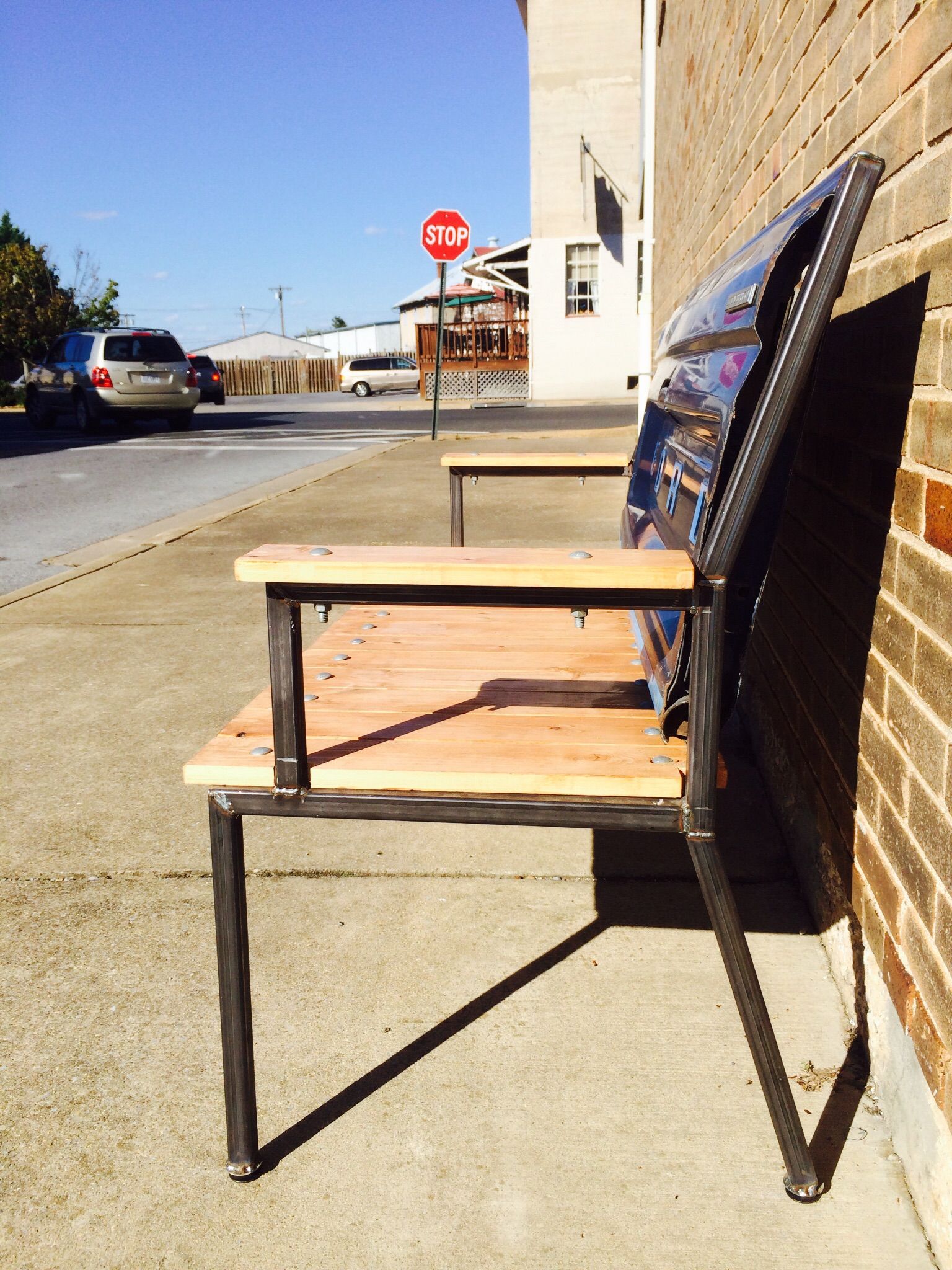 Buy Hand Made Ford Tailgate Bench With Welded Steel Frame, made to ...