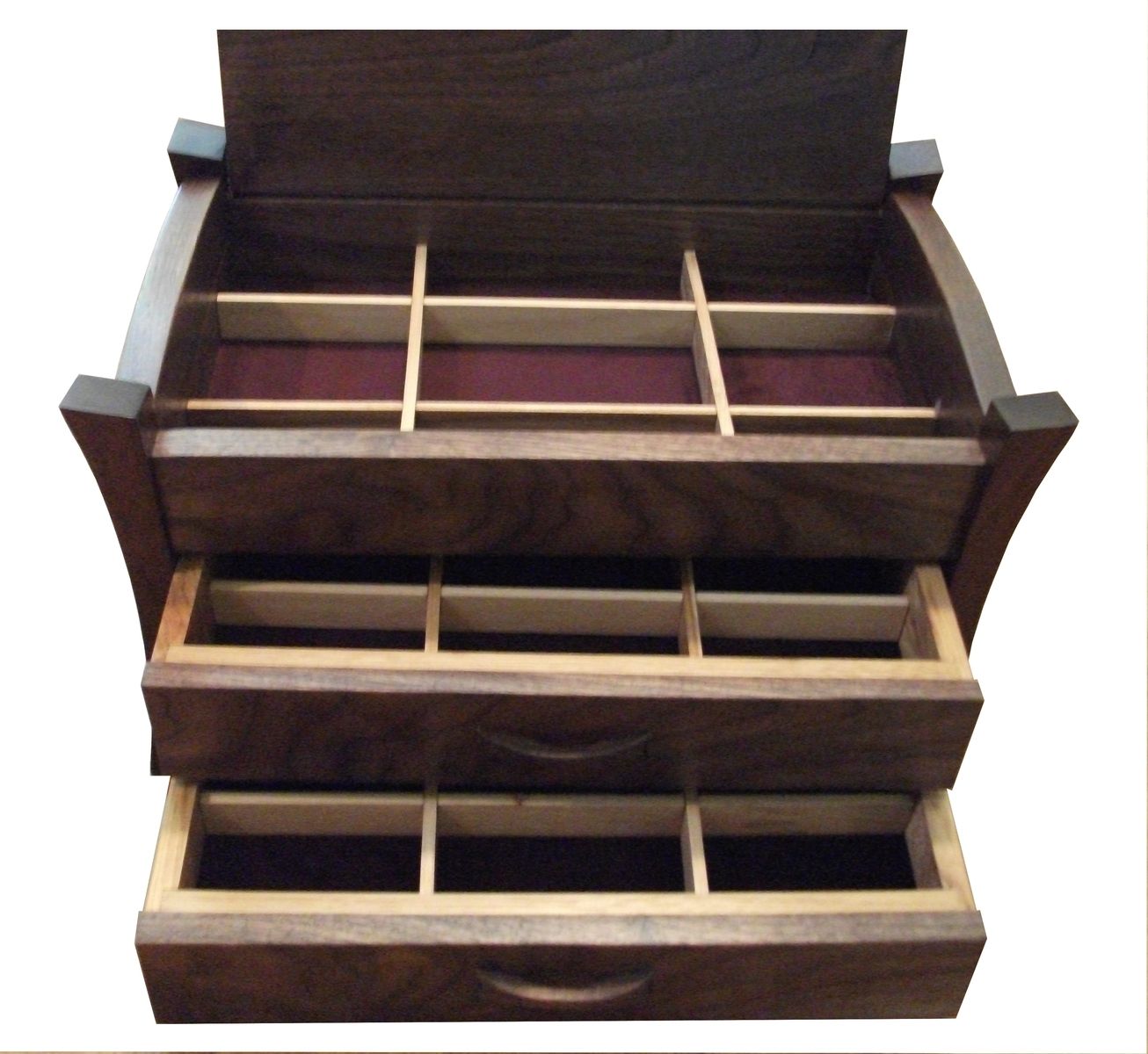 Custom Japanese Style Jewelry Box by Appalachian Moon Woodworks