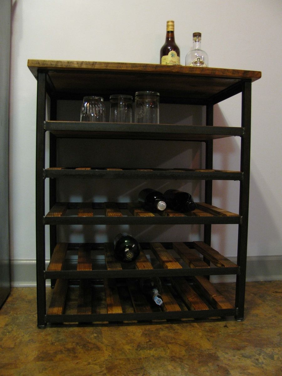 Buy Handmade Wine Rack And Bar, made to order from Five Fork Studio