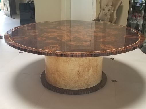 Custom Made Modern Exotic Wood Table