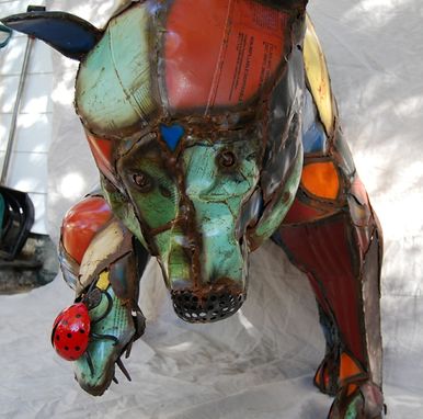 Custom Made Found Object Bear Sculpture