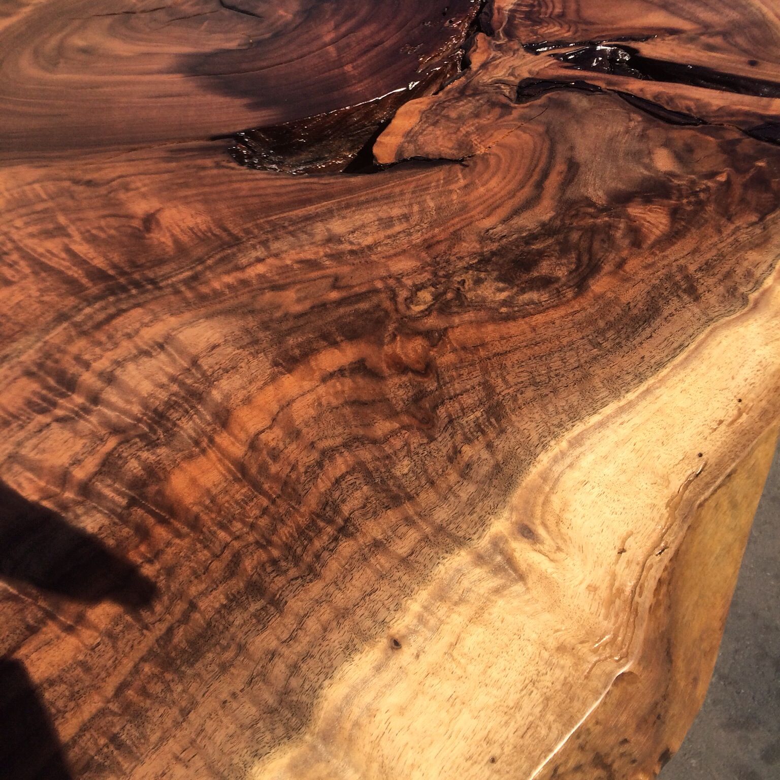 Hand Crafted Custom Live Edge Black Walnut Conference Table by Hunski ...