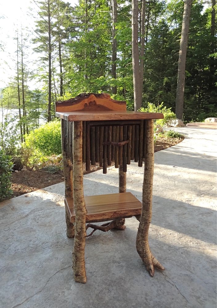 Handmade Rustic End Tables by Custom Rustic Furniture by Don McAulay Sr