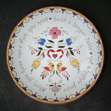 Custom Made 10" ...Longer Table Quote Plate