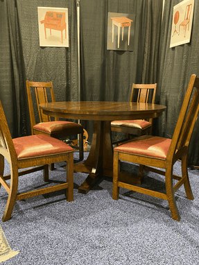 Custom Made Mission Table And 4 Chairs
