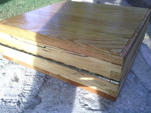 Custom Made Wooden Bible Box In Spalted And Wormy Maple