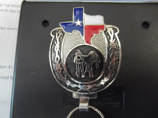 Custom Made Wmc070 "Rodeo" Theme Horseshoe Shaped Key Rings