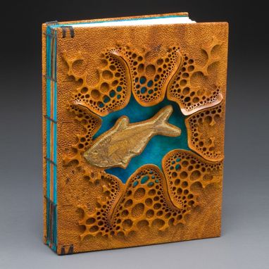 Custom Made Handmade Art Book "Fossil Fish"