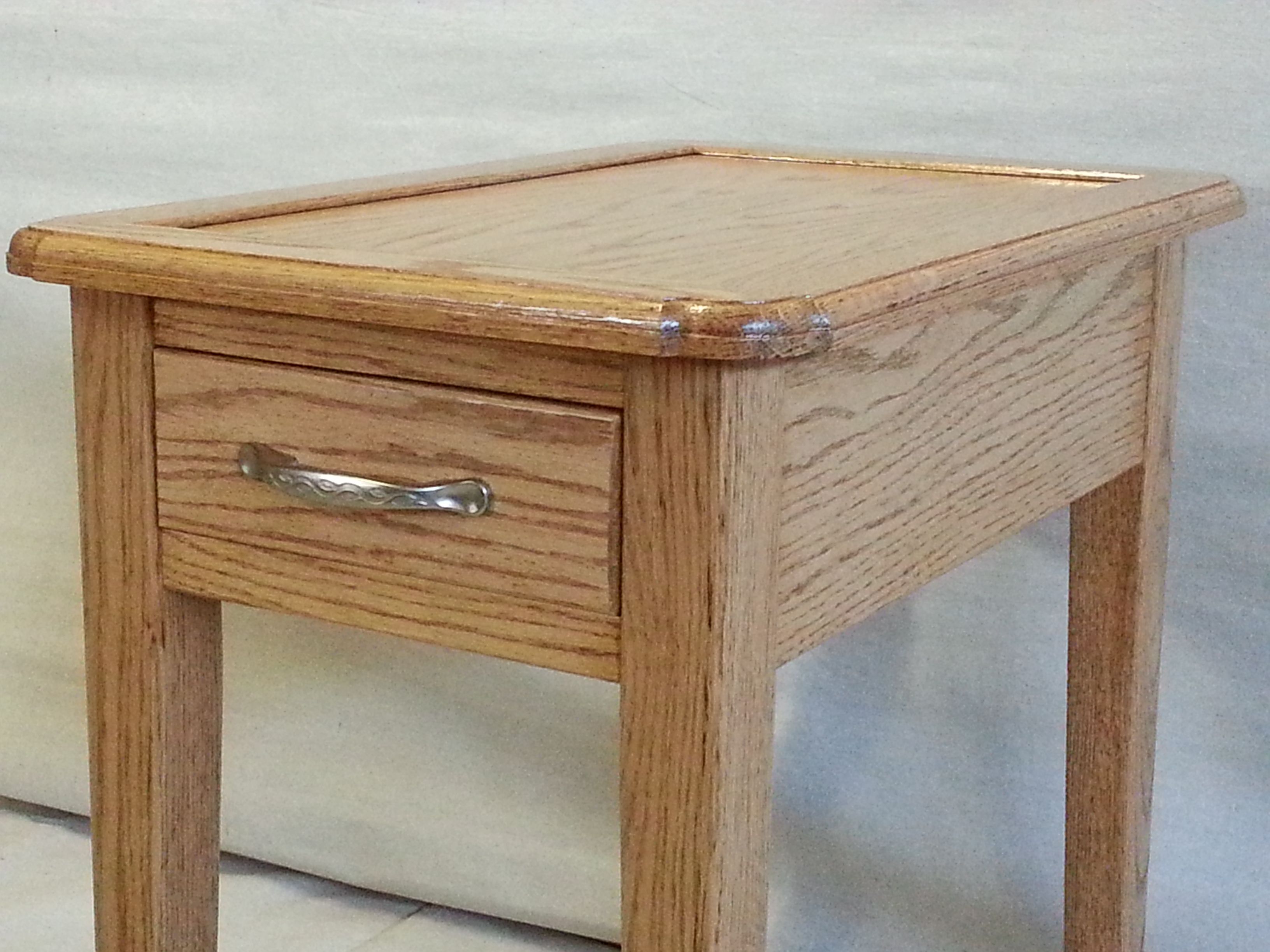 Hand Made Oak End Table by Prokops