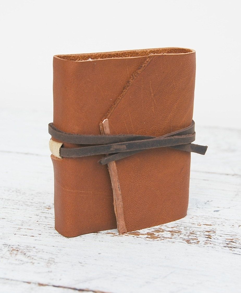 Hand Crafted Handmade Leather Bound Pocket Journal Diary by ...