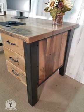 Custom Made Reclaimed Barnwood Desk