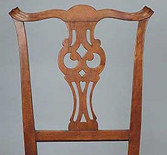 Custom Made Country Chippendale Side Chair