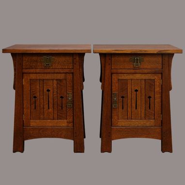 Custom Made Mackintosh Keyhole End Tables/Nightstands