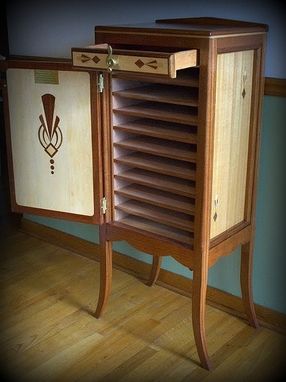 Custom Made A Sheet Music Cabinet With Art Deco Styling And Details