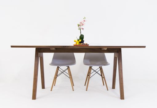 Custom Made Mid Century Modern Inspired Sputnik Solid Walnut Dining Table, Mixed Wood
