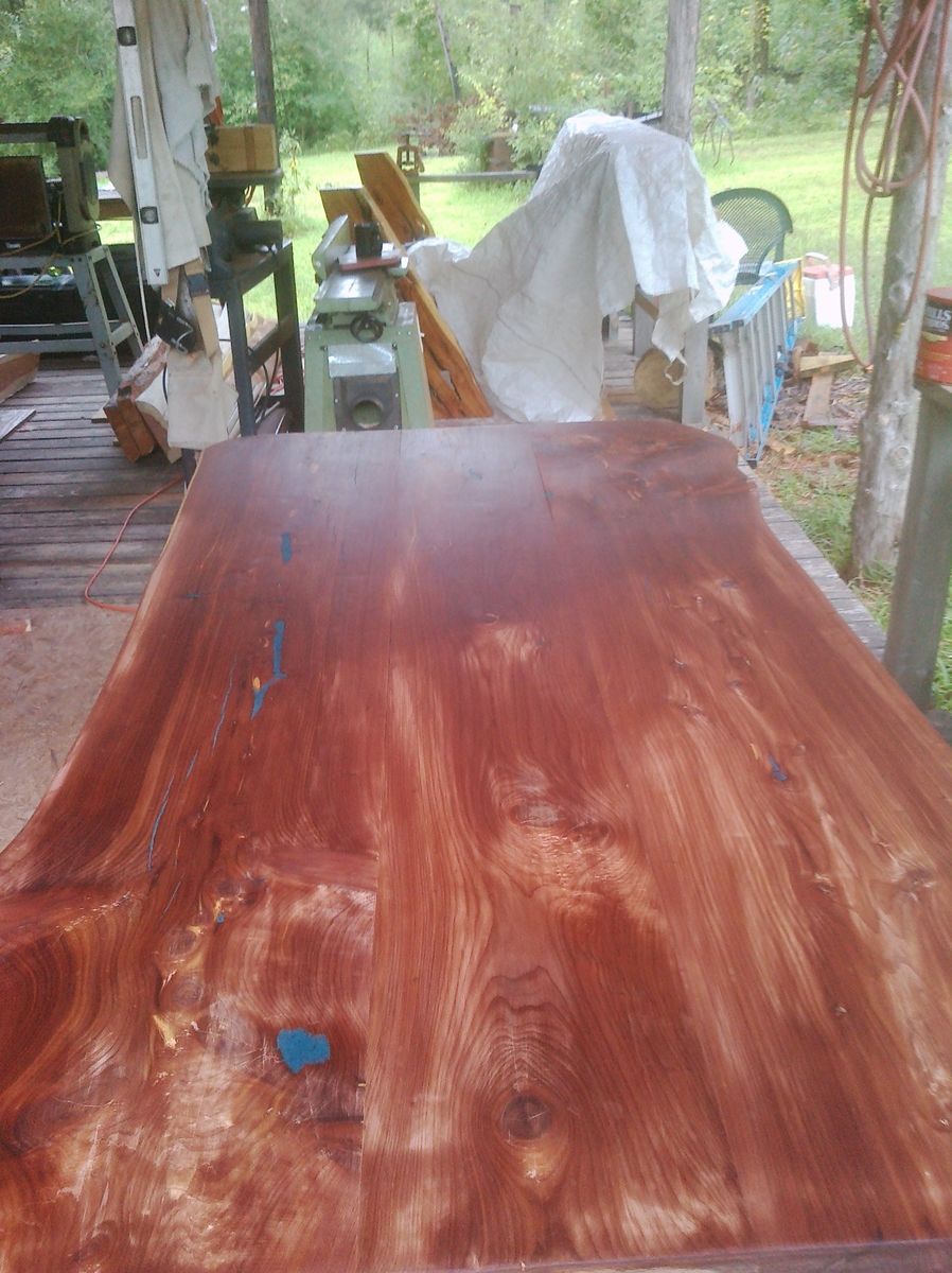 Hand Made Eastern Red Cedar Table (Heart Cedar) by Indian Creek Farm