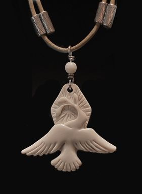 Custom Made Peace Dove ~ Hand Carved Ancient Mammoth Ivory