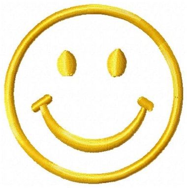 Custom Made Happy Face Embroidery Design