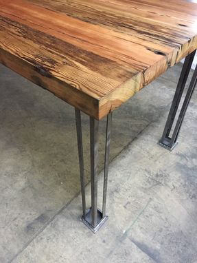 Custom Made Mid Century Modern Steel Column Legs