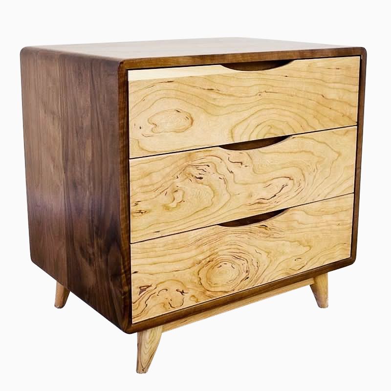 Buy a Hand Crafted 3 Drawer Danish Mid Century Modern