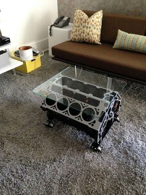 Custom Made Recycled Chevrolet V8 Coffee Table