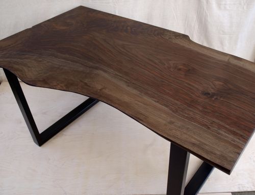 Custom Made Live Edge Walnut Desk