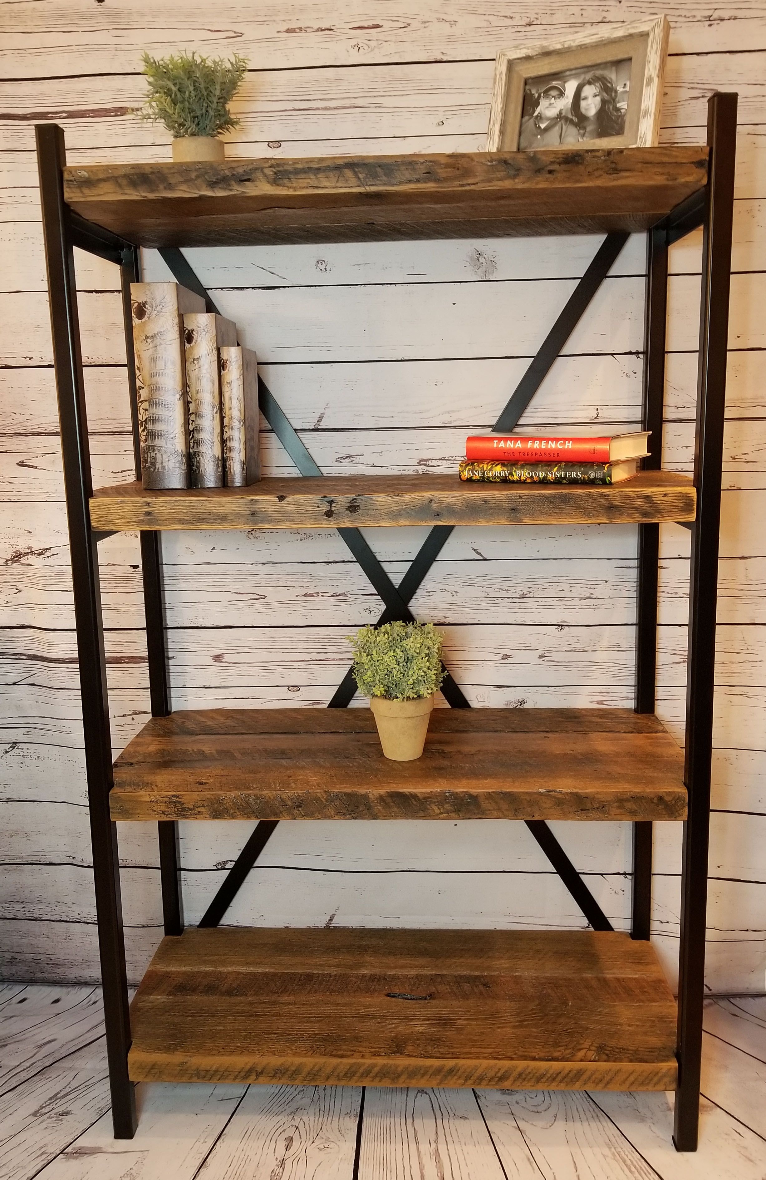 Buy Custom Made Reclaimed Wood Bookshelf Rustic Bookcase