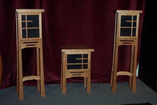 Custom Made Arts & Crafts Center And Rear Channel Speakers