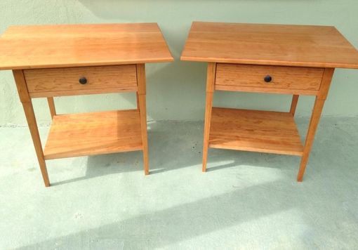 Custom Made Cherry Bedside Tables (Ask About 'Green Piece' Option)