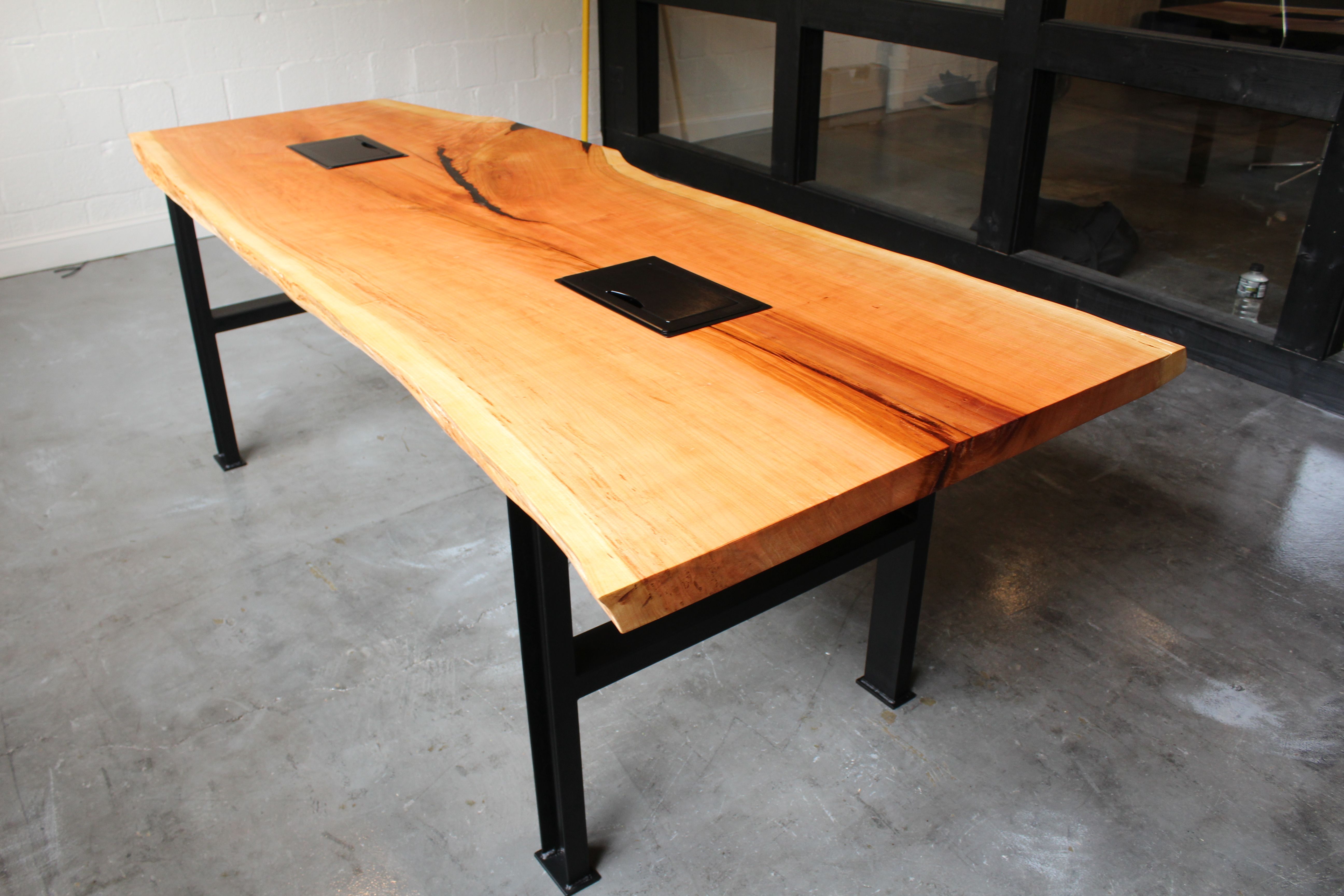 Hand Crafted Live Edge Cherry Conference Table by Argos Furniture Co