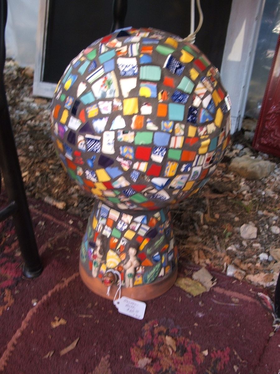Hand Crafted Mosaic Garden Ball by Vintage Butterfly Mosaics