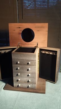 Custom Made Barn Wood Jewelry Box