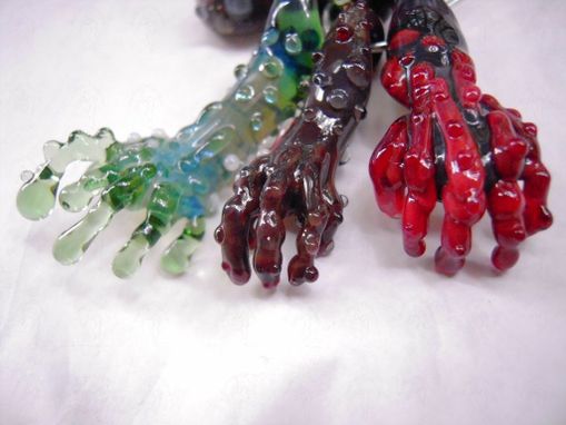 Custom Made Zombie Or Alien Finger Glass Pendants Body Parts - Arms - Keep Austin Weird