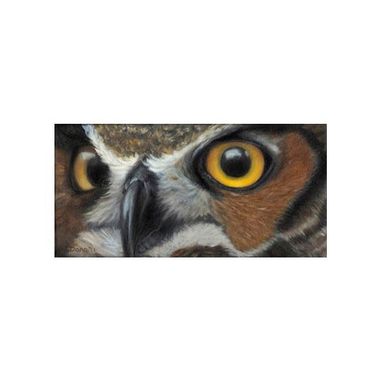 Custom Made Original Oil Owl Painting - Owl Art On Canvas - Award Winning Wildlife Art - Big Eye Art