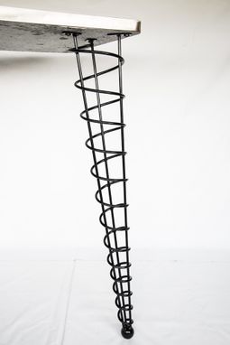 Custom Made 34 Inch Height, Modern Table Leg, Angled