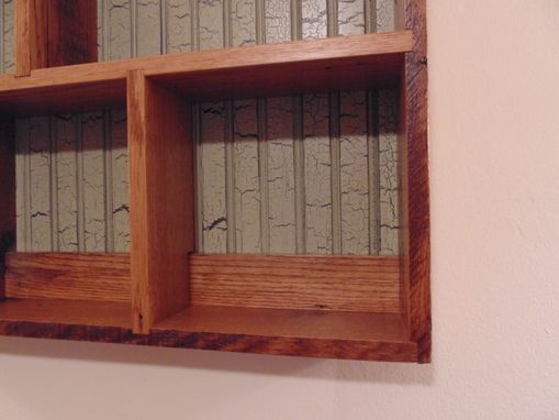 Custom Made Reclaimed Oak Wall Shelf