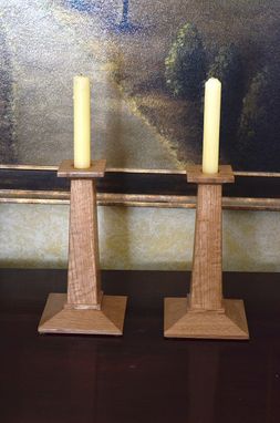 Custom Made Mission Style Candle Holders