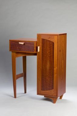 Custom Made Sapele Cabinet With Drawer