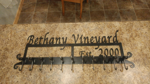 Custom Made Personalized Handcrafted Iron Coat Rack