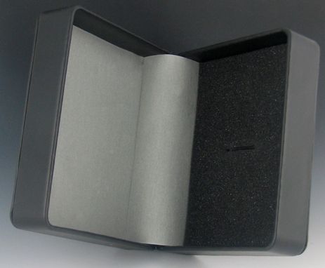 Custom Made Gift Boxes, Black Leatherette