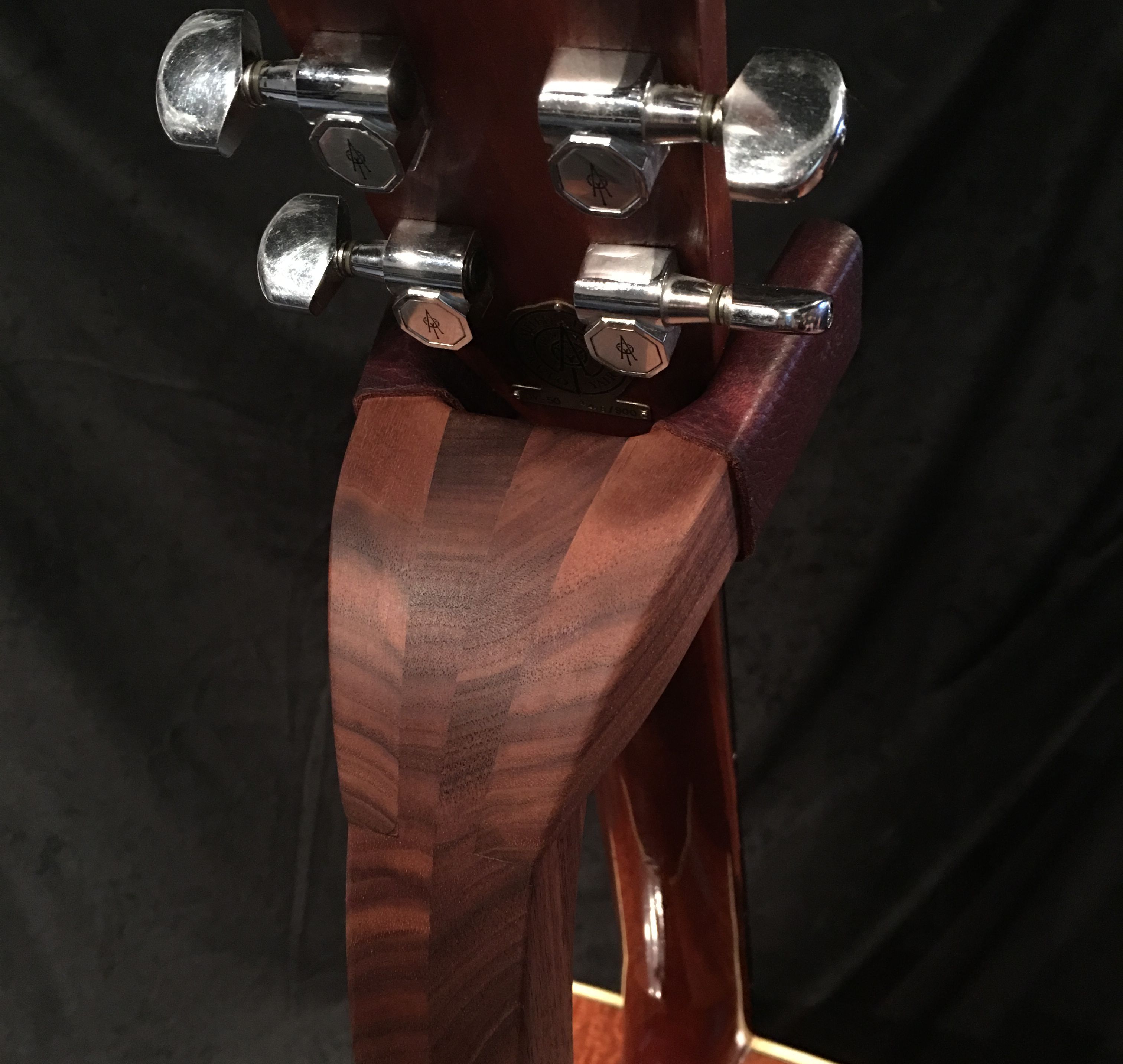 Buy Hand Made Walnut Guitar Stand, made to order from Solid Ground